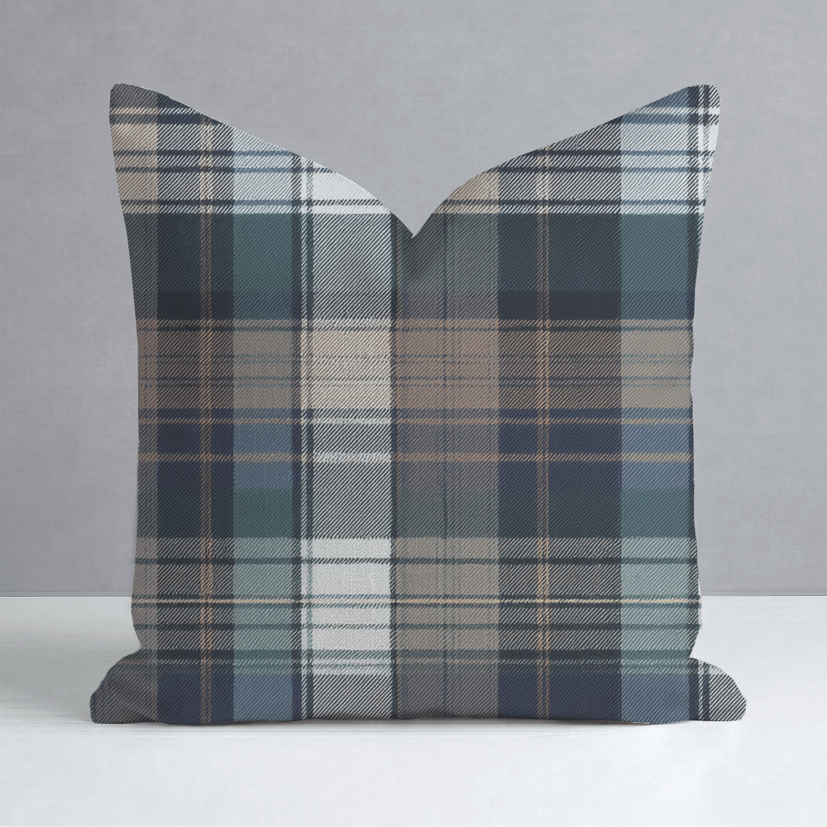 Highland Plaid Throw Pillow - Lemon Park