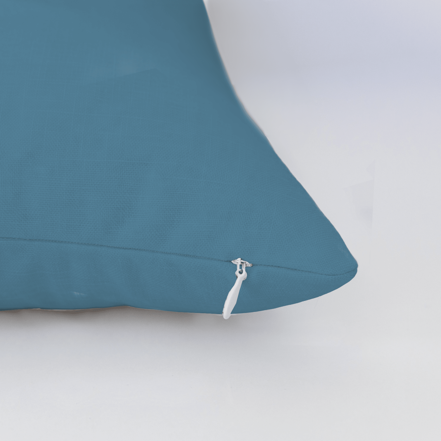 Hint Of Lime Deep Aqua Throw Pillow - Lemon Park