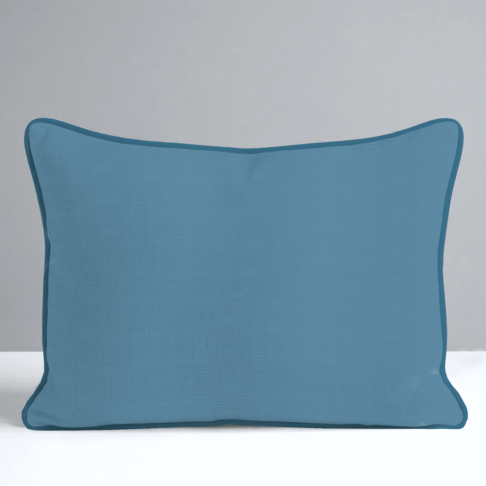 Hint Of Lime Deep Aqua Throw Pillow - Lemon Park