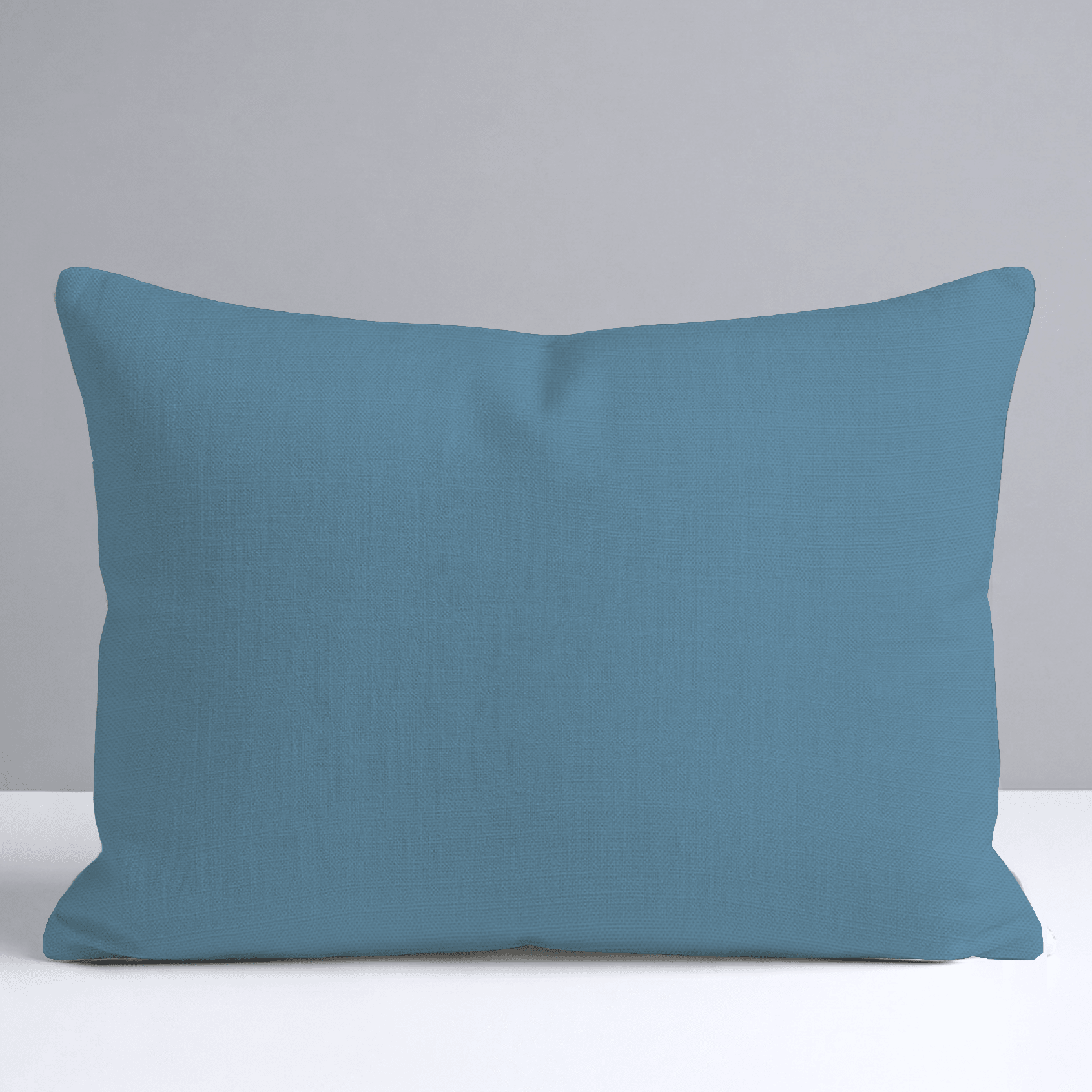 Hint Of Lime Deep Aqua Throw Pillow - Lemon Park