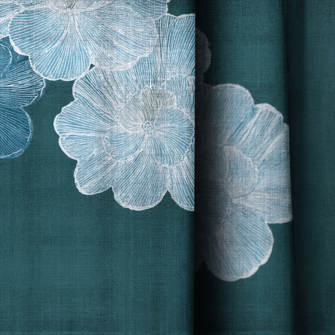 Hint Of Lime Floral - Drapery - Lemon Park