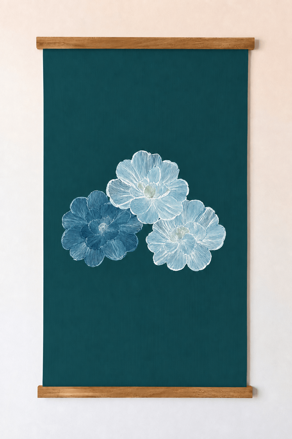Hint Of Lime Florals - Tapestry - Lemon Park