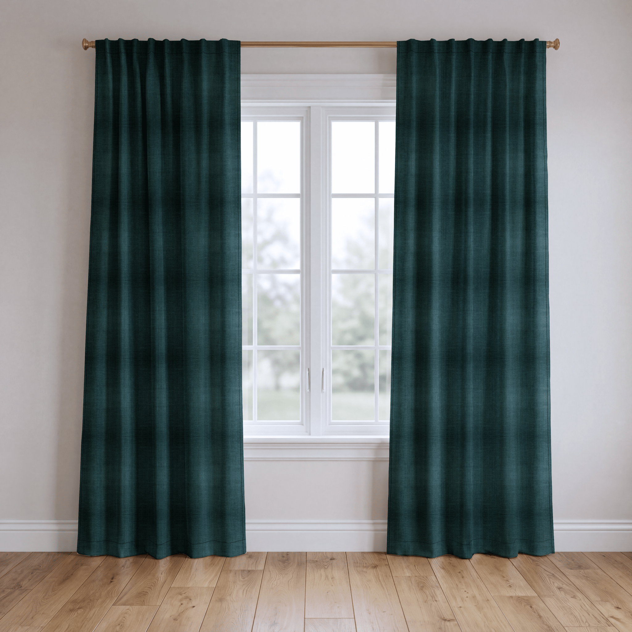 Hint Of Lime Forest - Drapery - Lemon Park