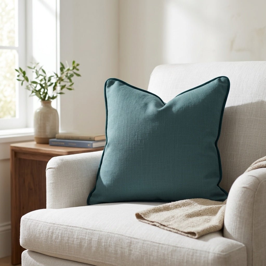 Hint Of Lime Forest Throw Pillow - Lemon Park