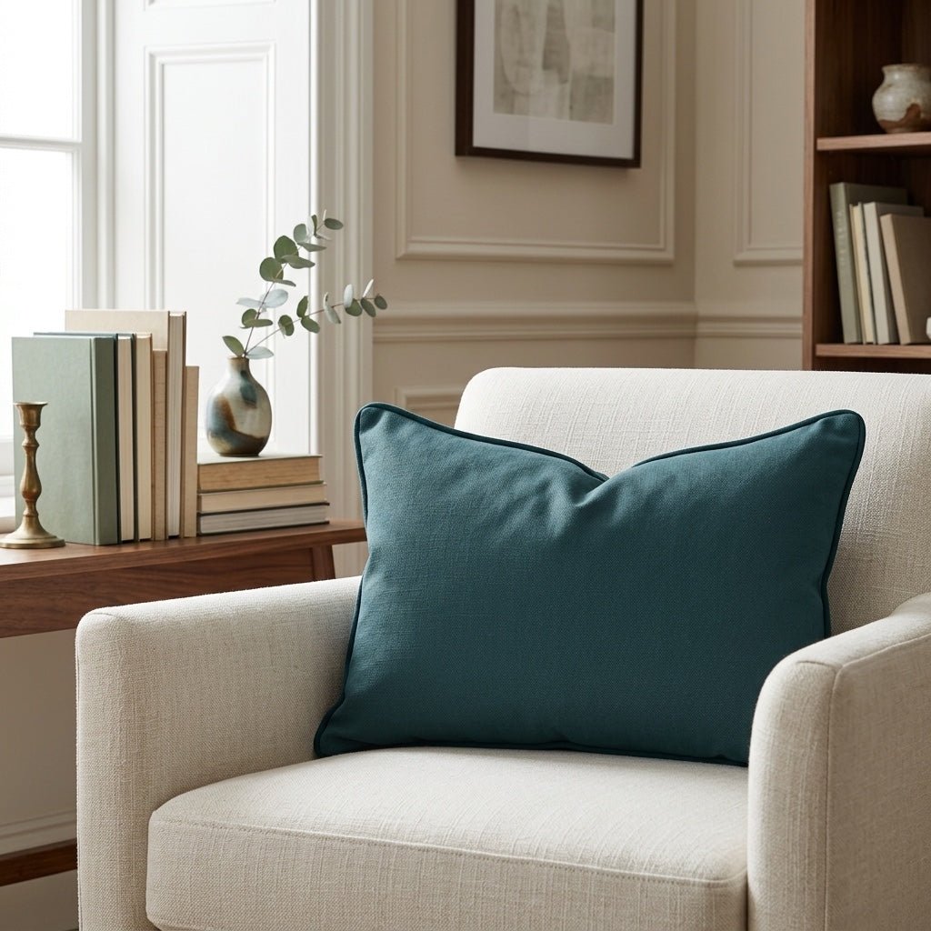 Hint Of Lime Forest Throw Pillow - Lemon Park
