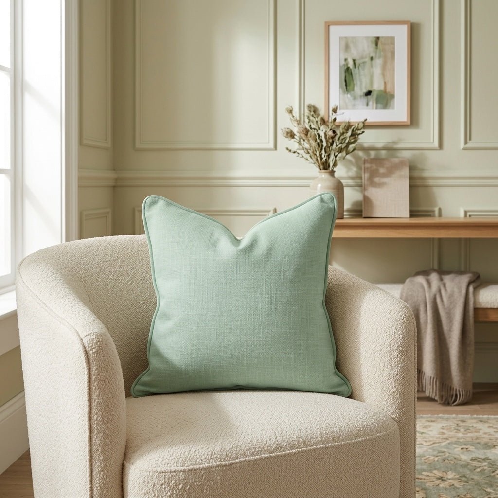 Hint Of Lime Leaf Throw Pillow - Lemon Park