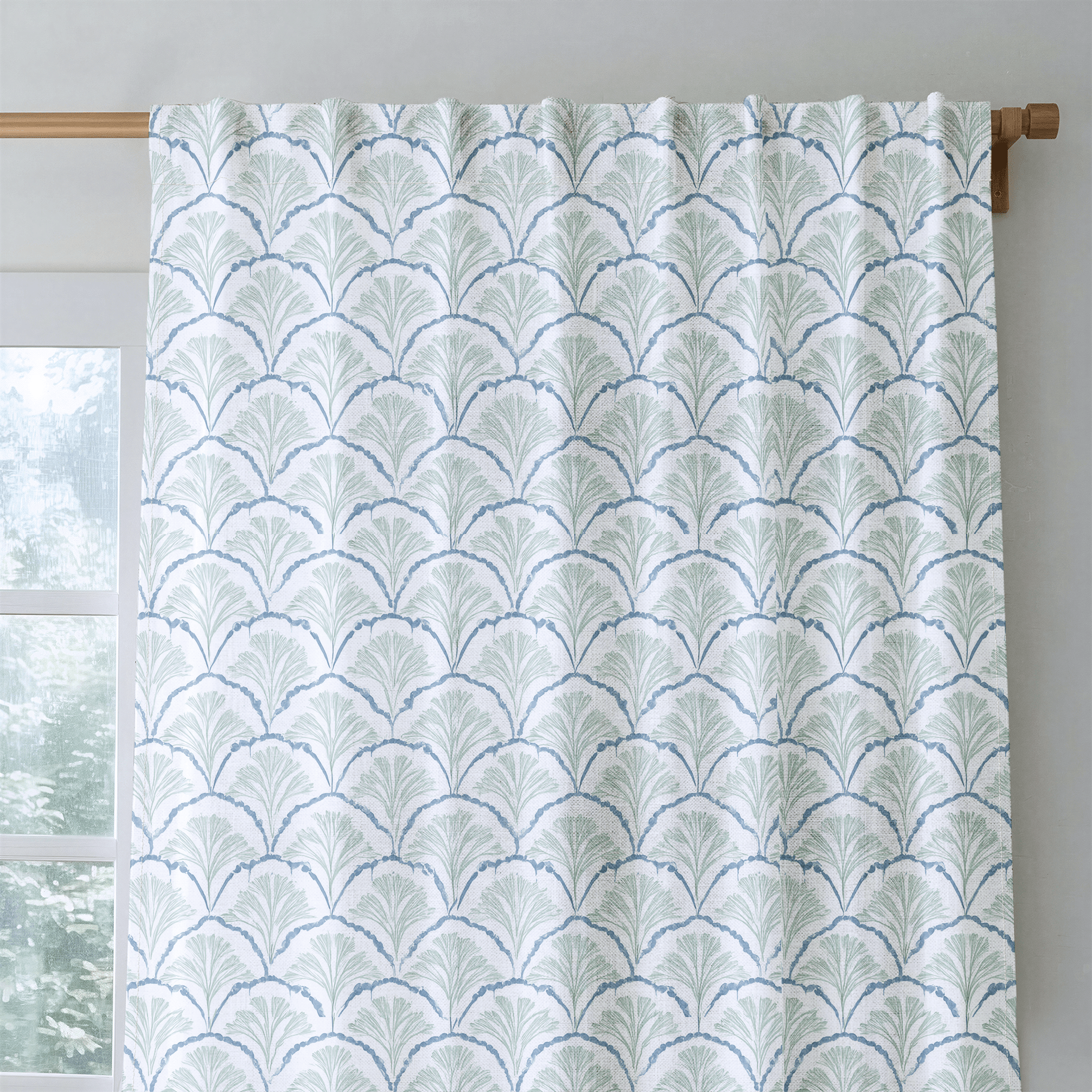 Hint Of Lime Sprouts - Drapery - Lemon Park