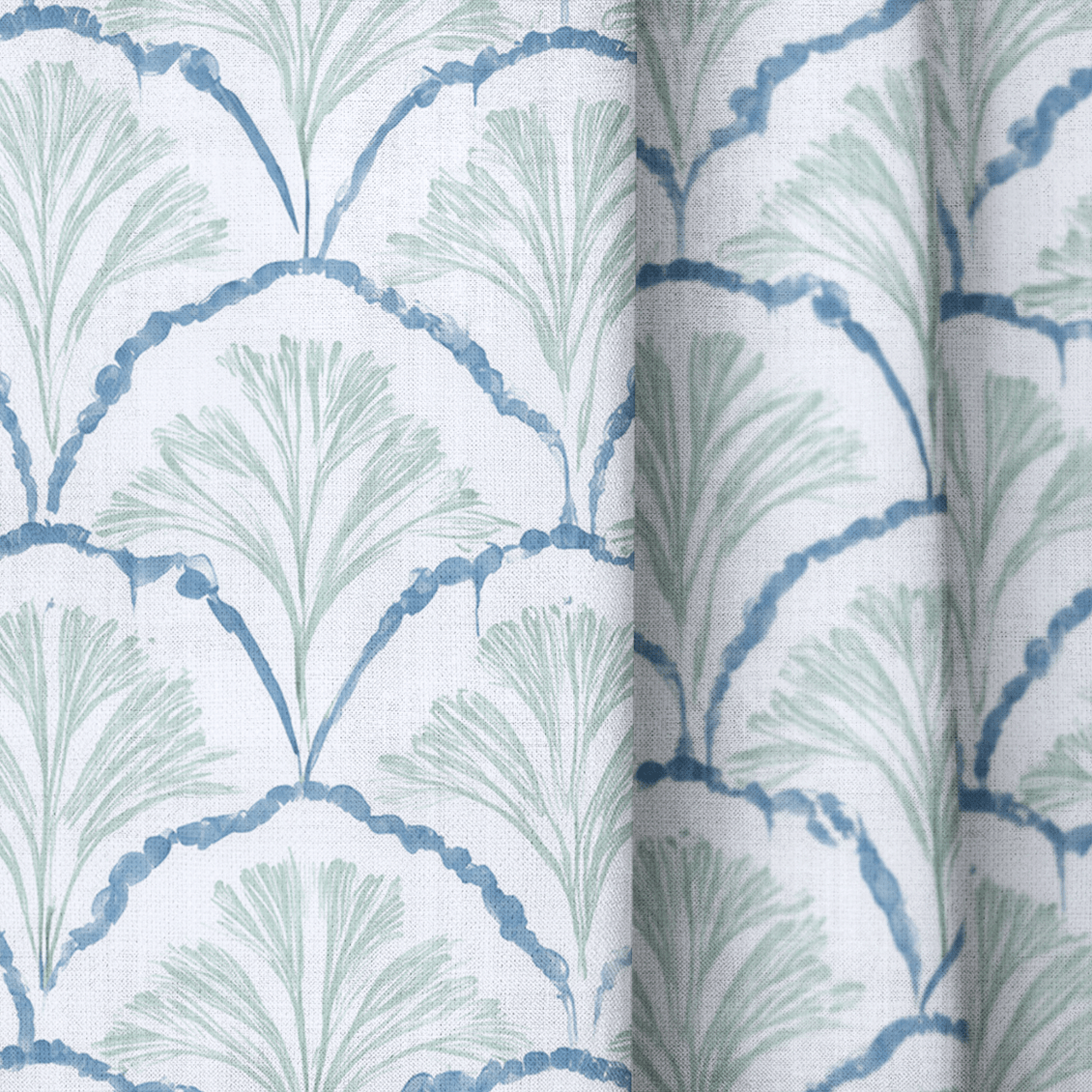 Hint Of Lime Sprouts - Drapery - Lemon Park