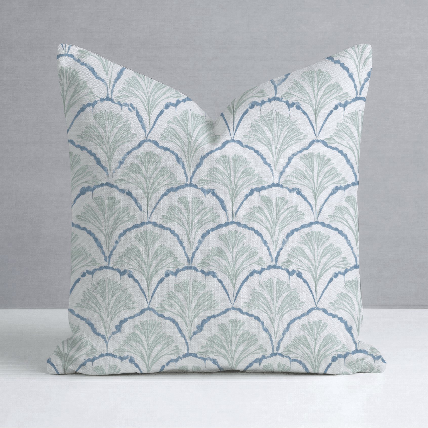 Hint Of Lime Sprouts Throw Pillow - Lemon Park