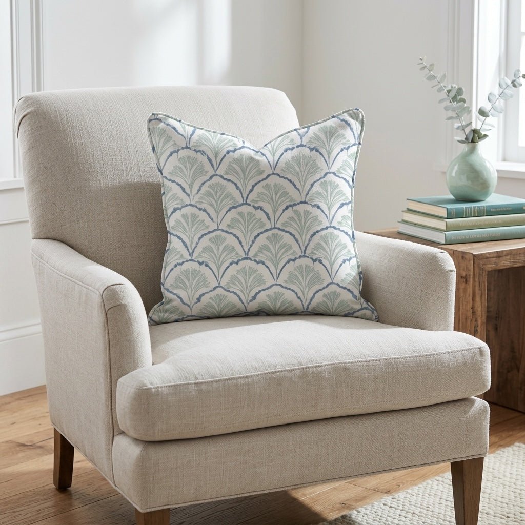 Hint Of Lime Sprouts Throw Pillow - Lemon Park