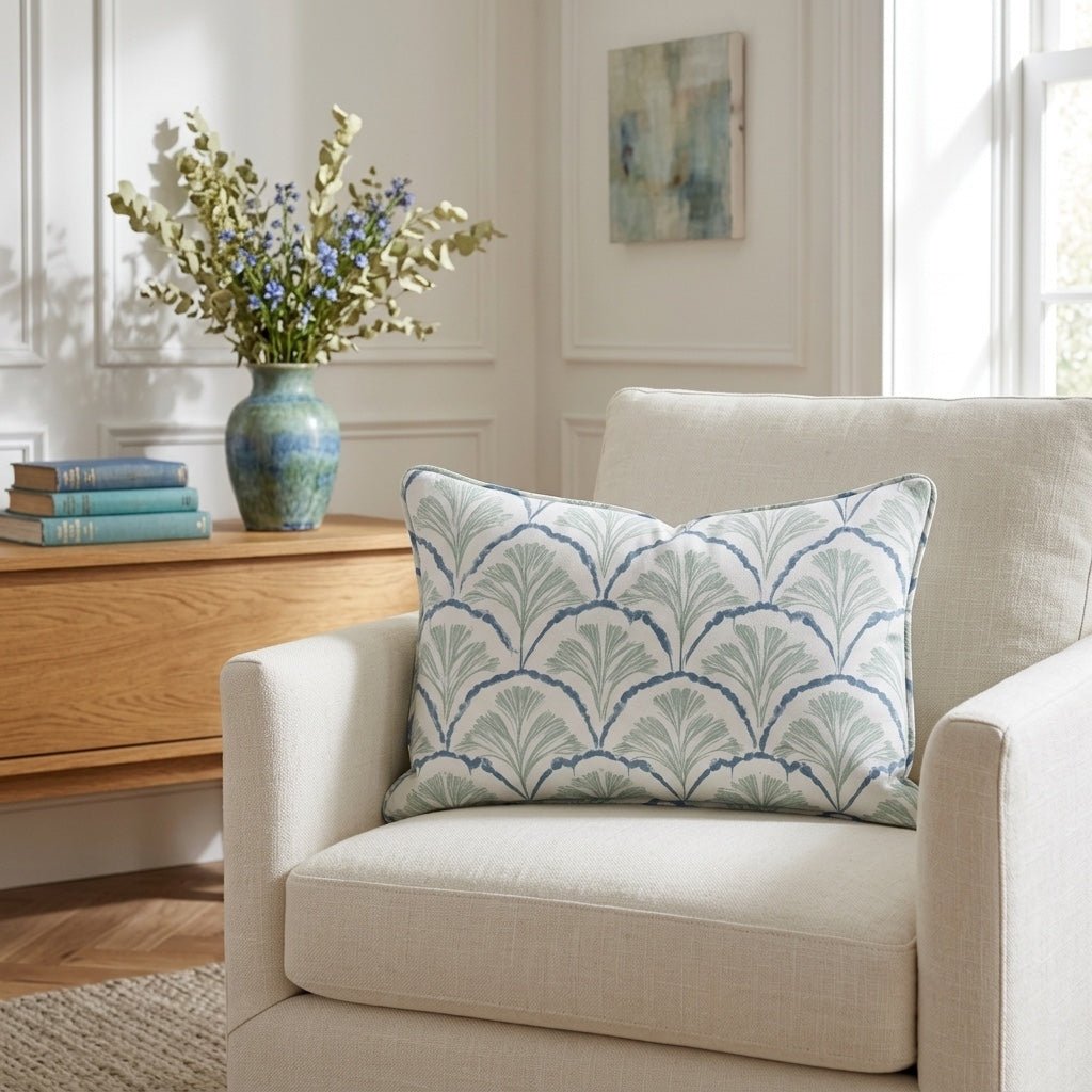 Hint Of Lime Sprouts Throw Pillow - Lemon Park