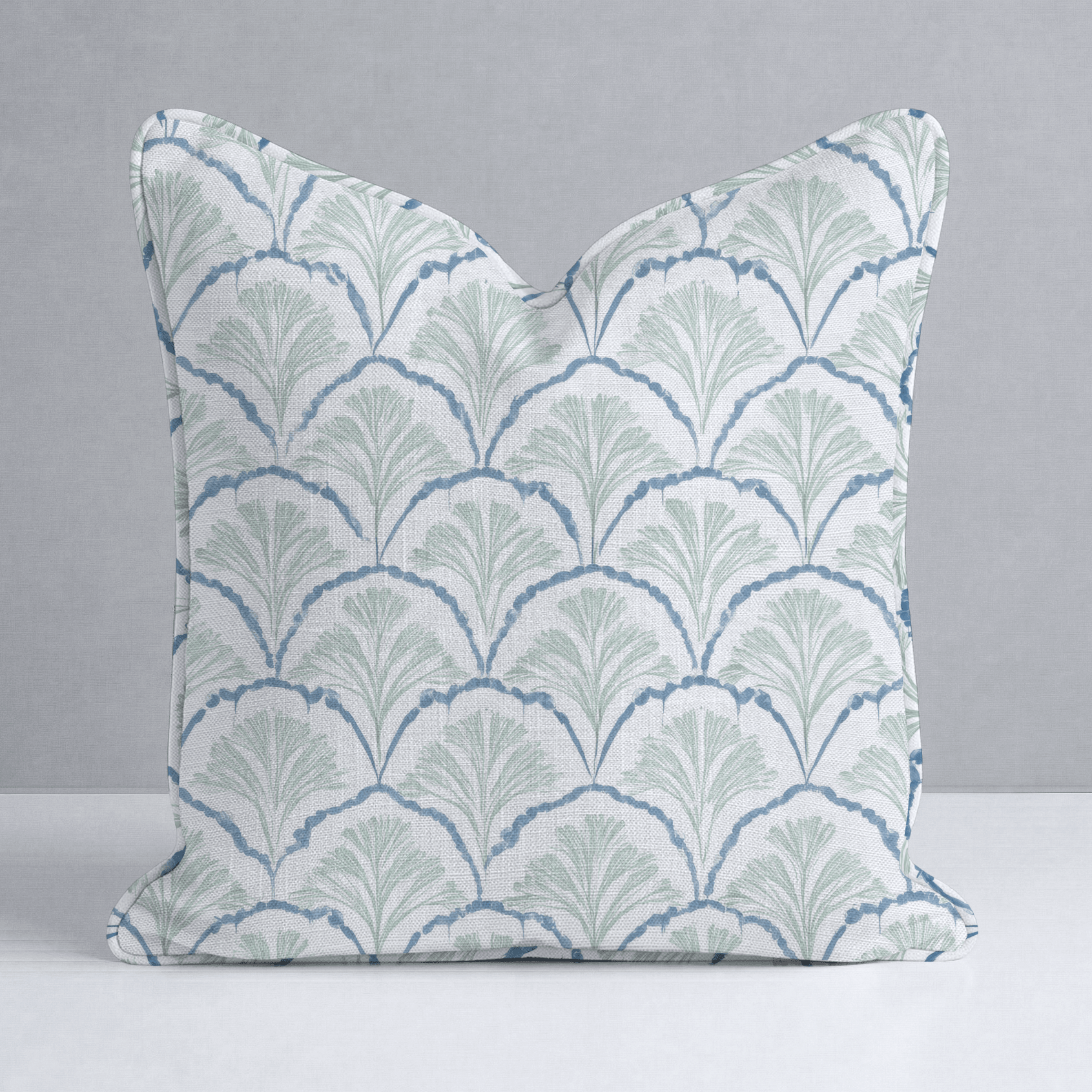 Hint Of Lime Sprouts Throw Pillow - Lemon Park