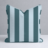 Hint Of Lime Stripes Throw Pillow - Lemon Park