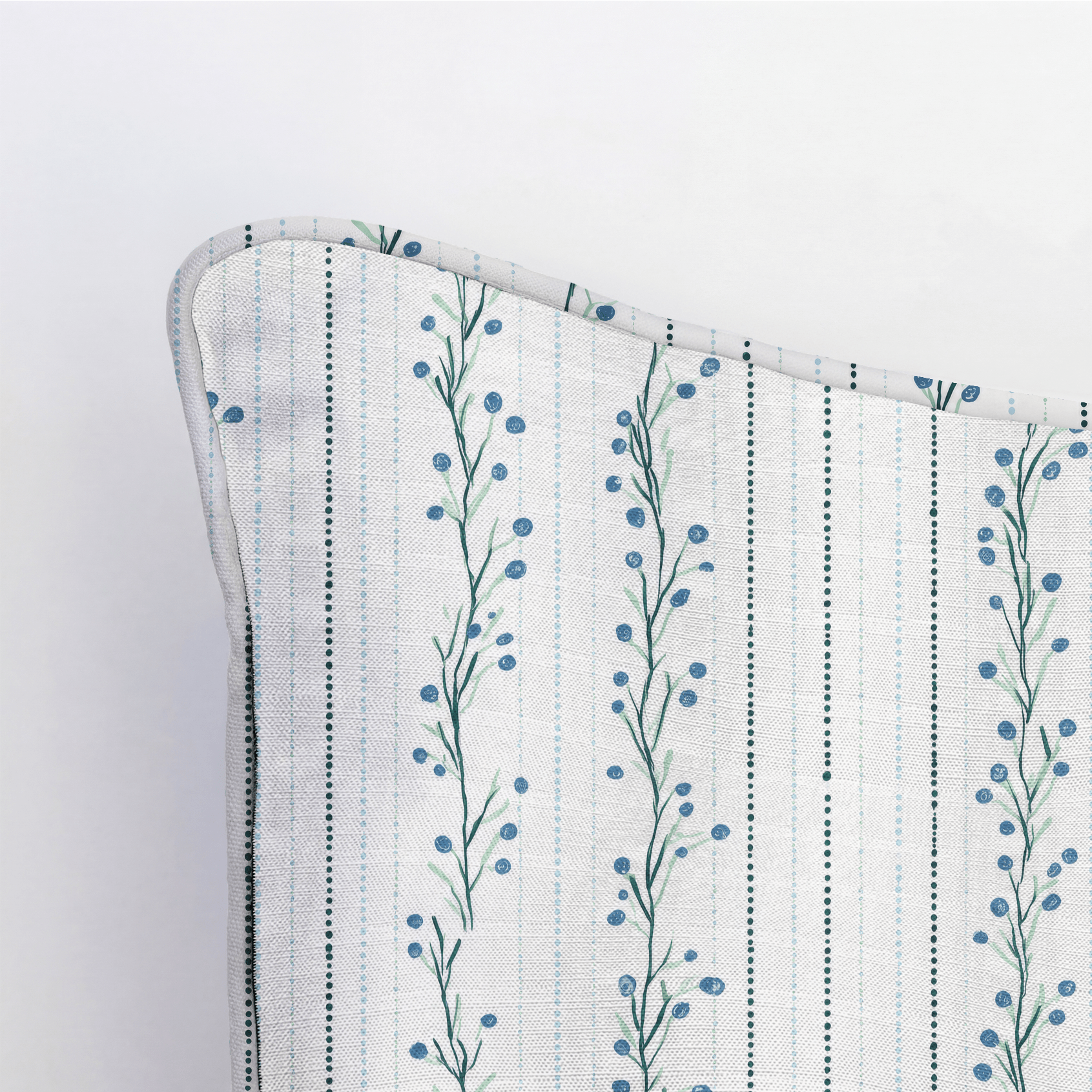 Hint Of Line Vines Throw Pillow - Lemon Park