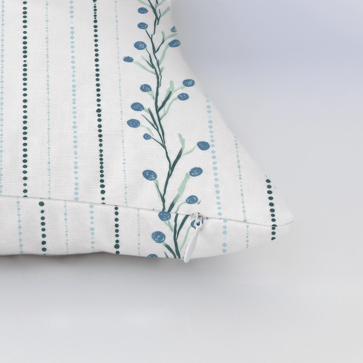 Hint Of Line Vines Throw Pillow - Lemon Park