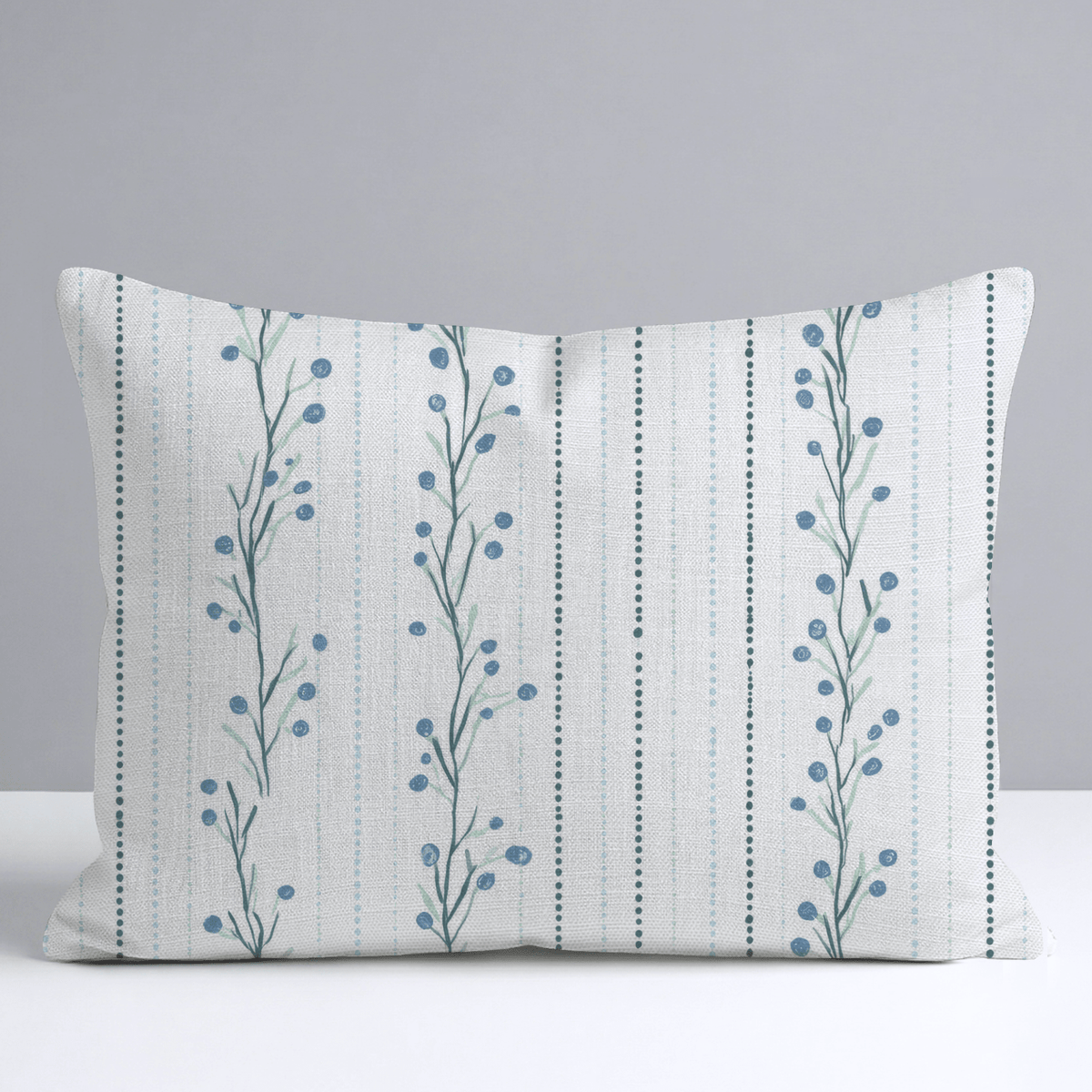 Hint Of Line Vines Throw Pillow - Lemon Park