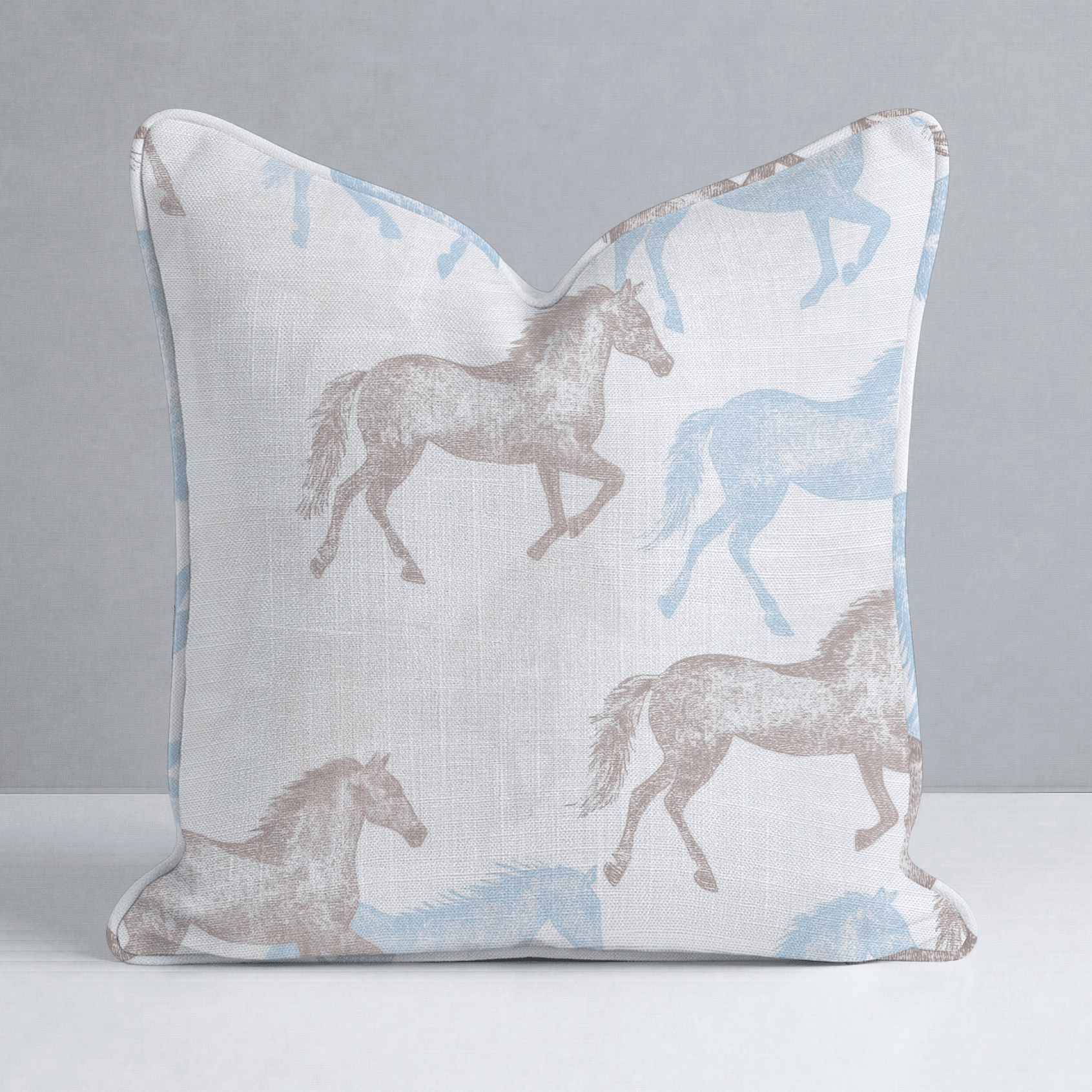 Hold Your Horses Throw Pillow - Lemon Park