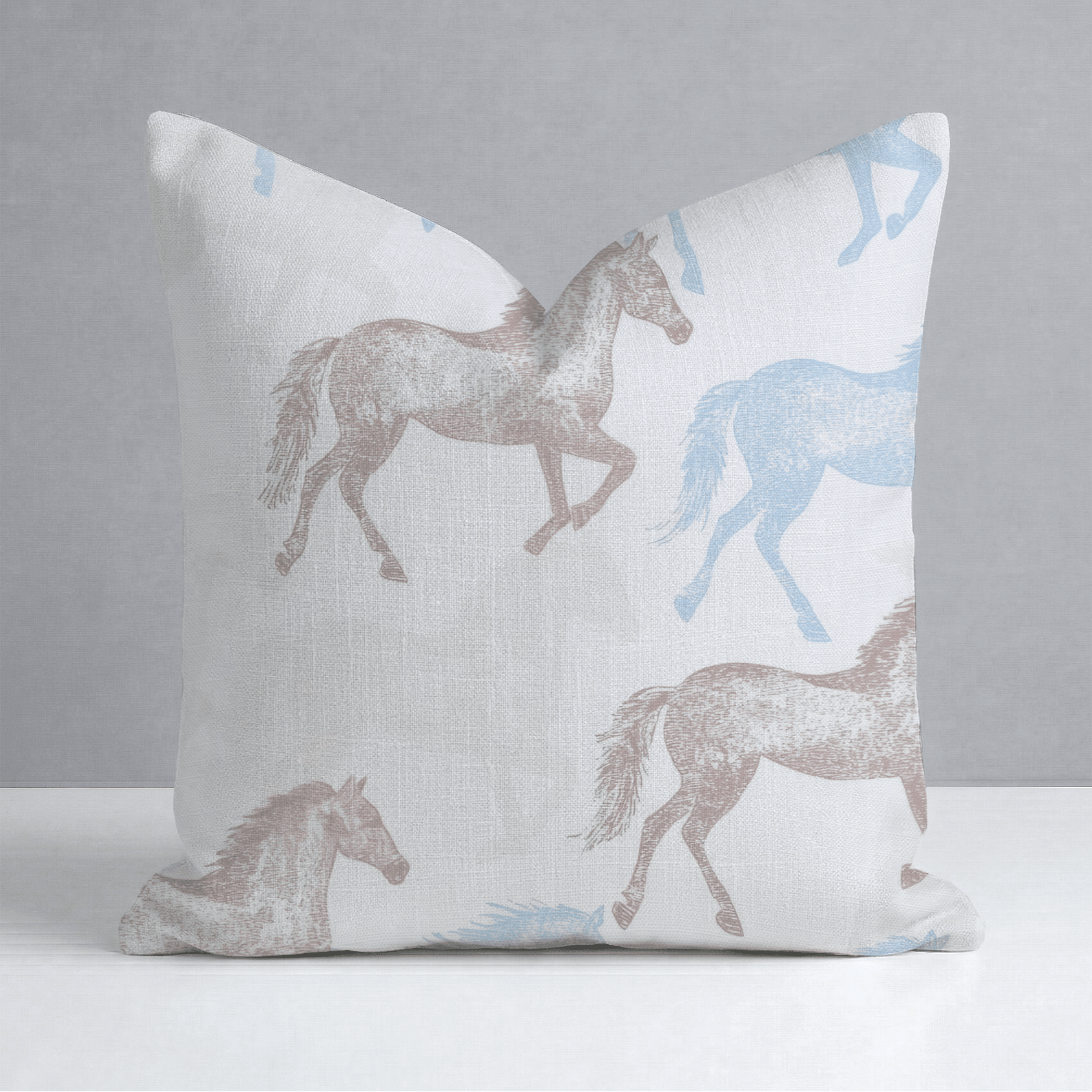 Hold Your Horses Throw Pillow - Lemon Park