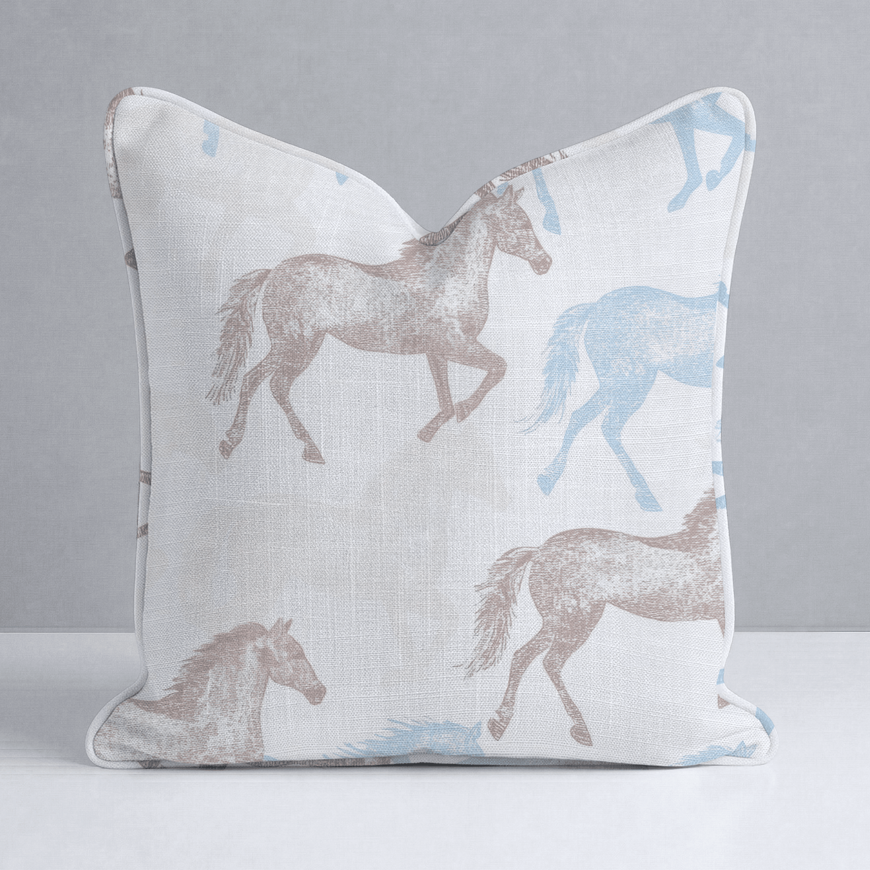 Hold Your Horses Throw Pillow - Lemon Park