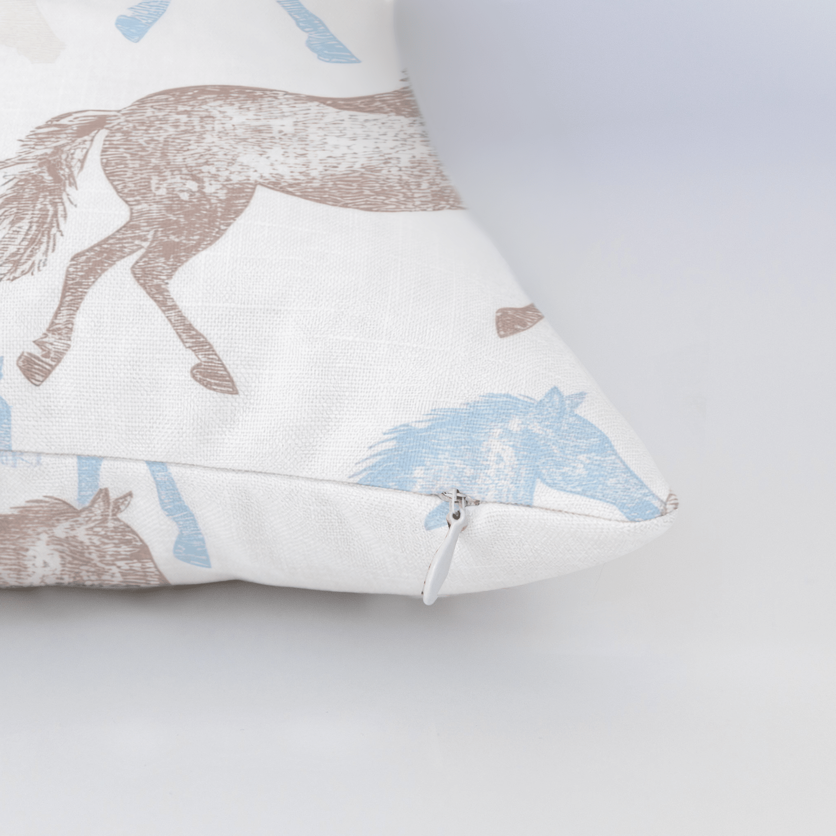 Hold Your Horses Throw Pillow - Lemon Park