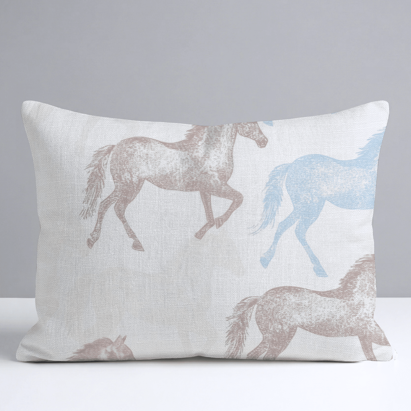 Hold Your Horses Throw Pillow - Lemon Park