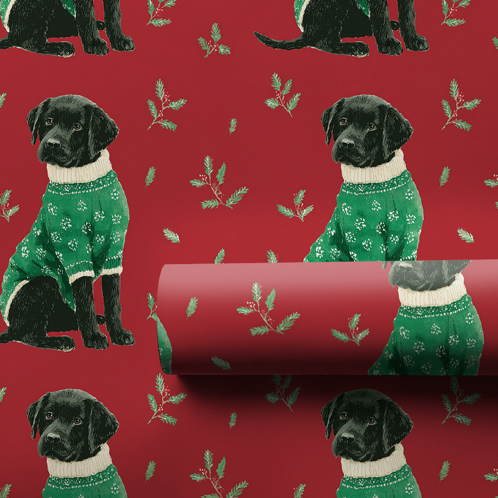 Holiday Lab Love - Wrapping Paper - Lemon Park
