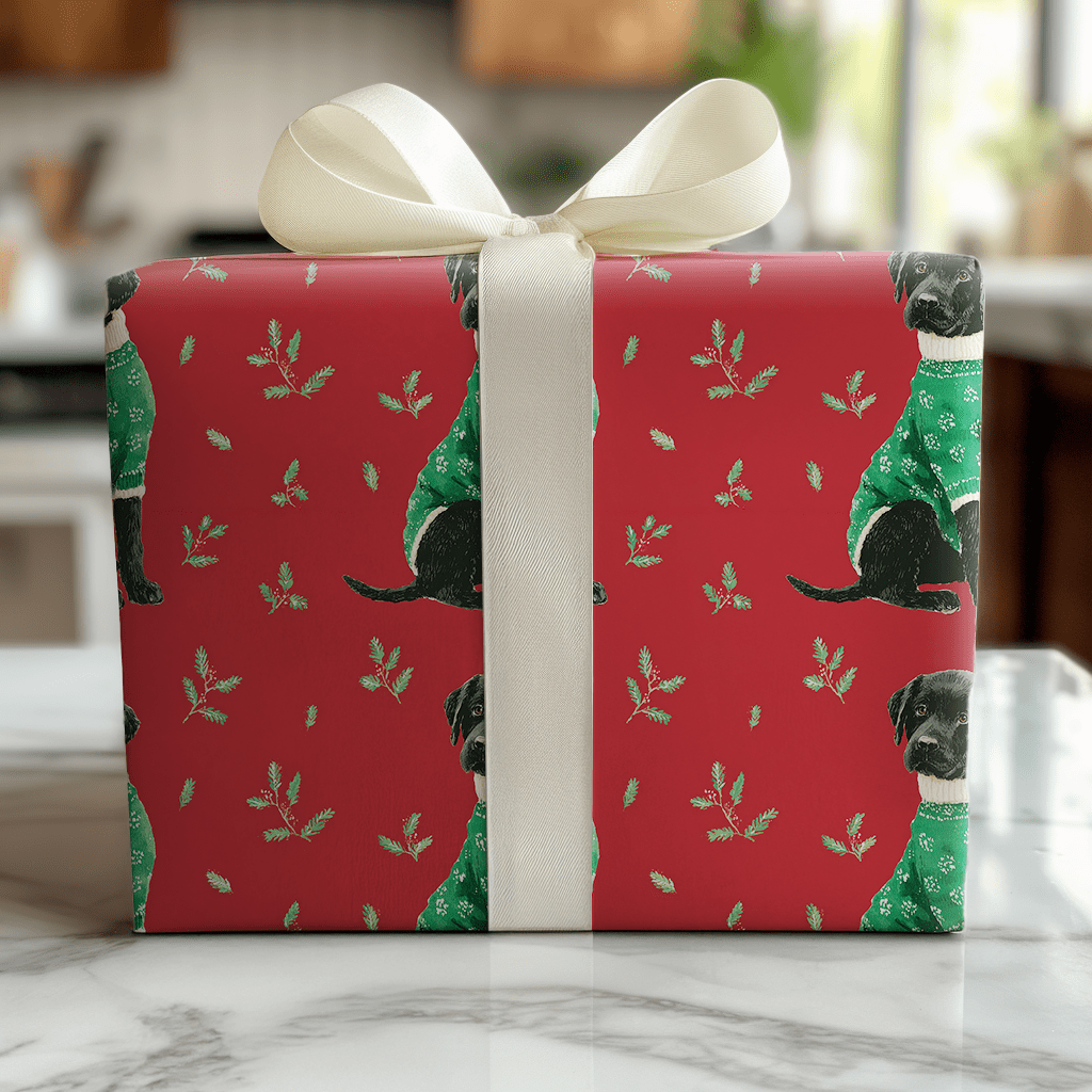 Holiday Lab Love - Wrapping Paper - Lemon Park