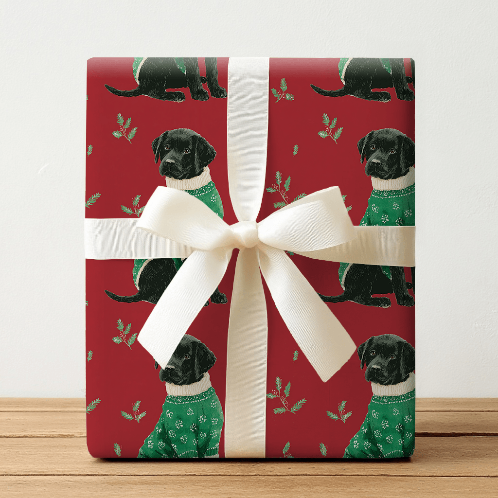 Holiday Lab Love - Wrapping Paper - Lemon Park