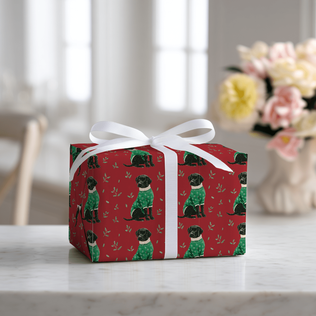 Holiday Lab Love - Wrapping Paper - Lemon Park
