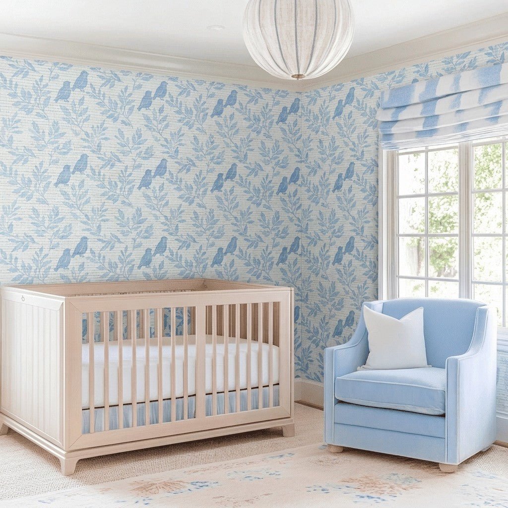 Hollis Faux Grasscloth Wallpaper - Lemon Park