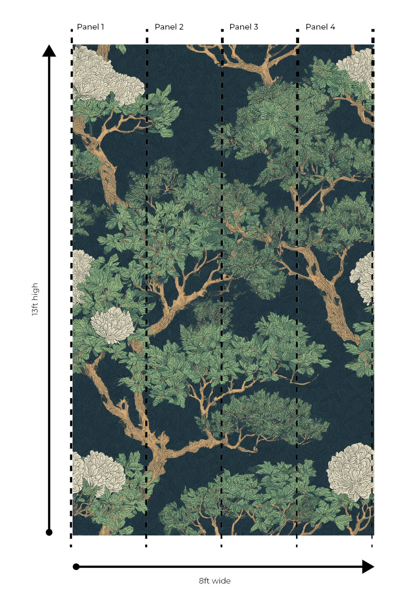 Hollis Grove - Wall Mural - Lemon Park