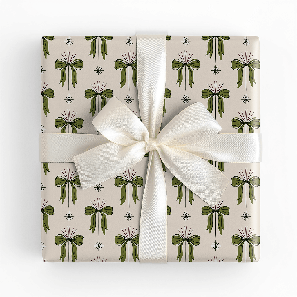 Holly Jolly Bows - Wrapping Paper - Lemon Park