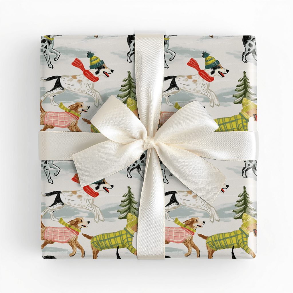 Holly Jolly Hounds - Wrapping Paper - Lemon Park