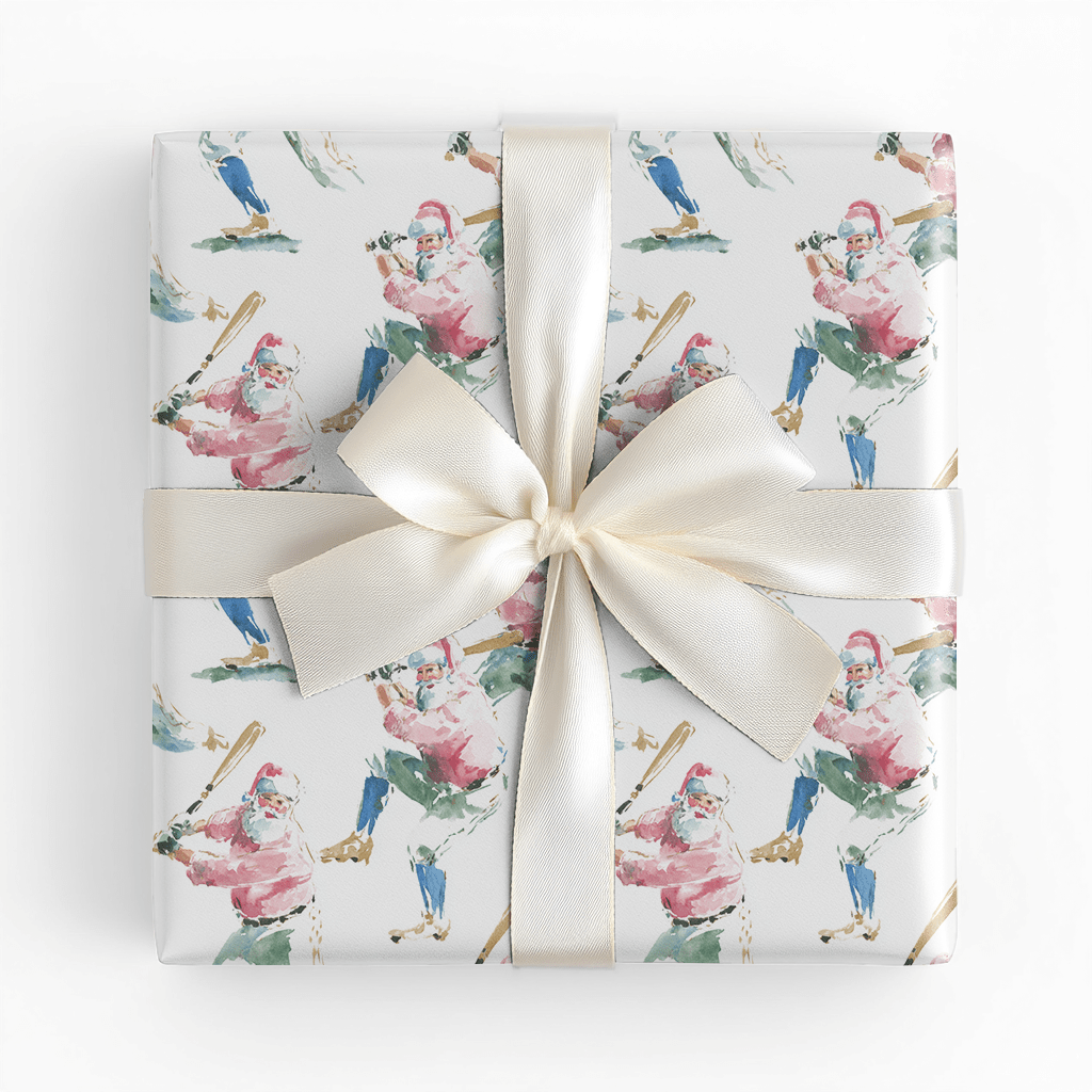 Home Run Holiday - Wrapping Paper - Lemon Park