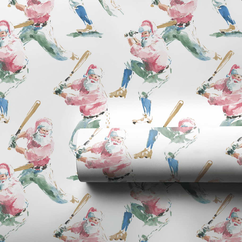Home Run Holiday - Wrapping Paper - Lemon Park
