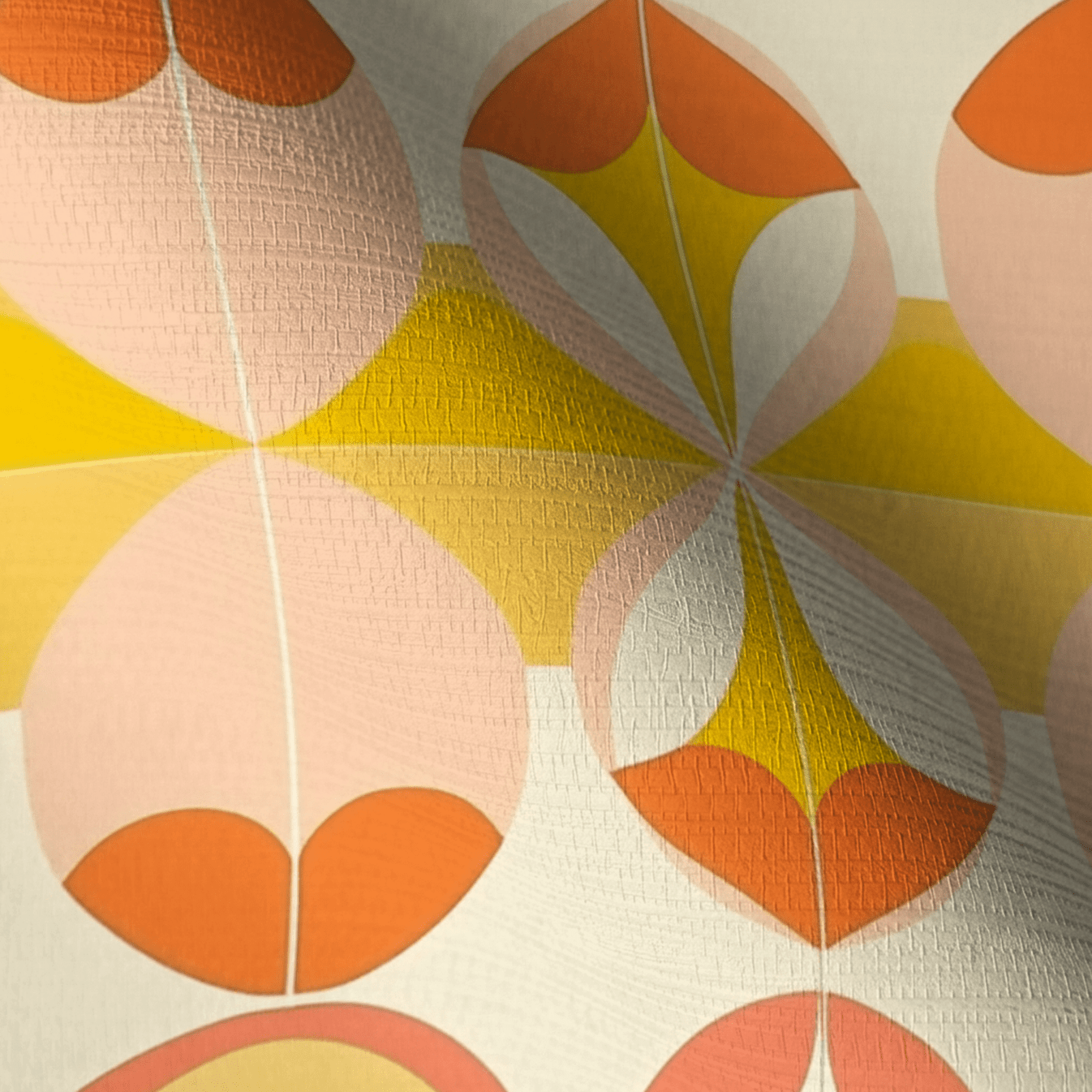 Honey Faux Grasscloth Wallpaper - Lemon Park