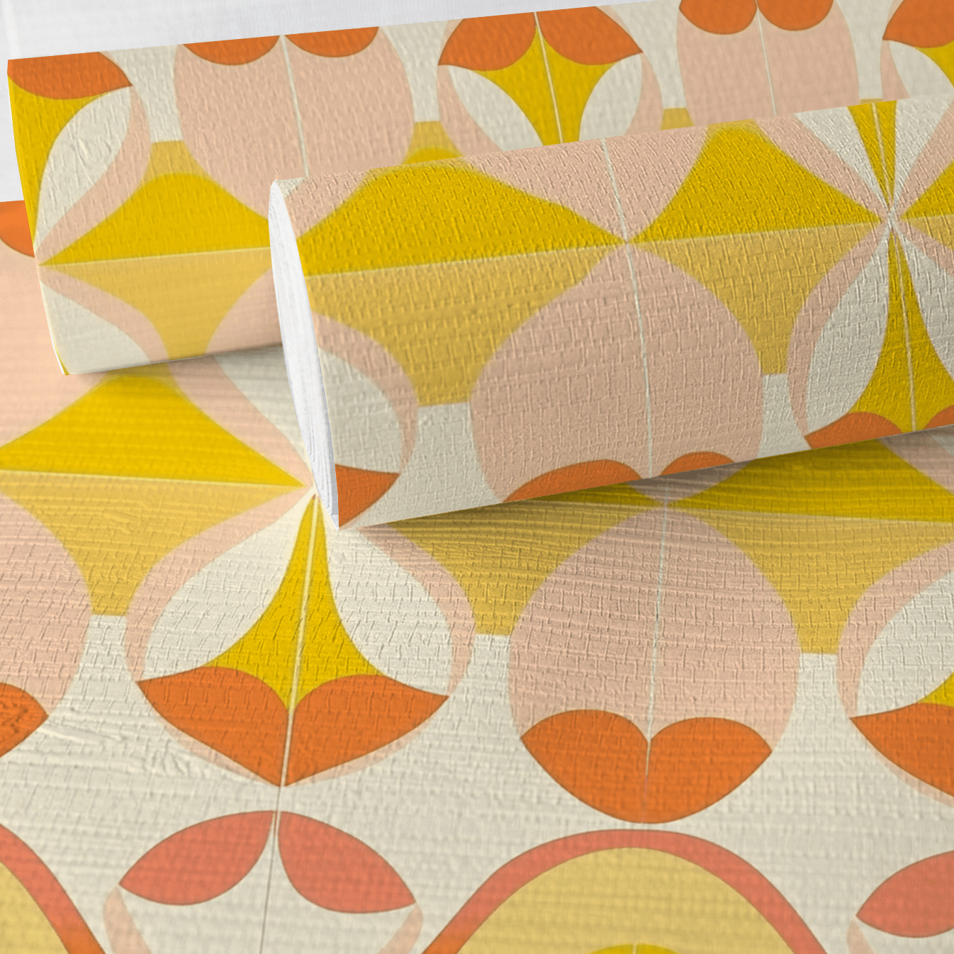 Honey Faux Grasscloth Wallpaper - Lemon Park