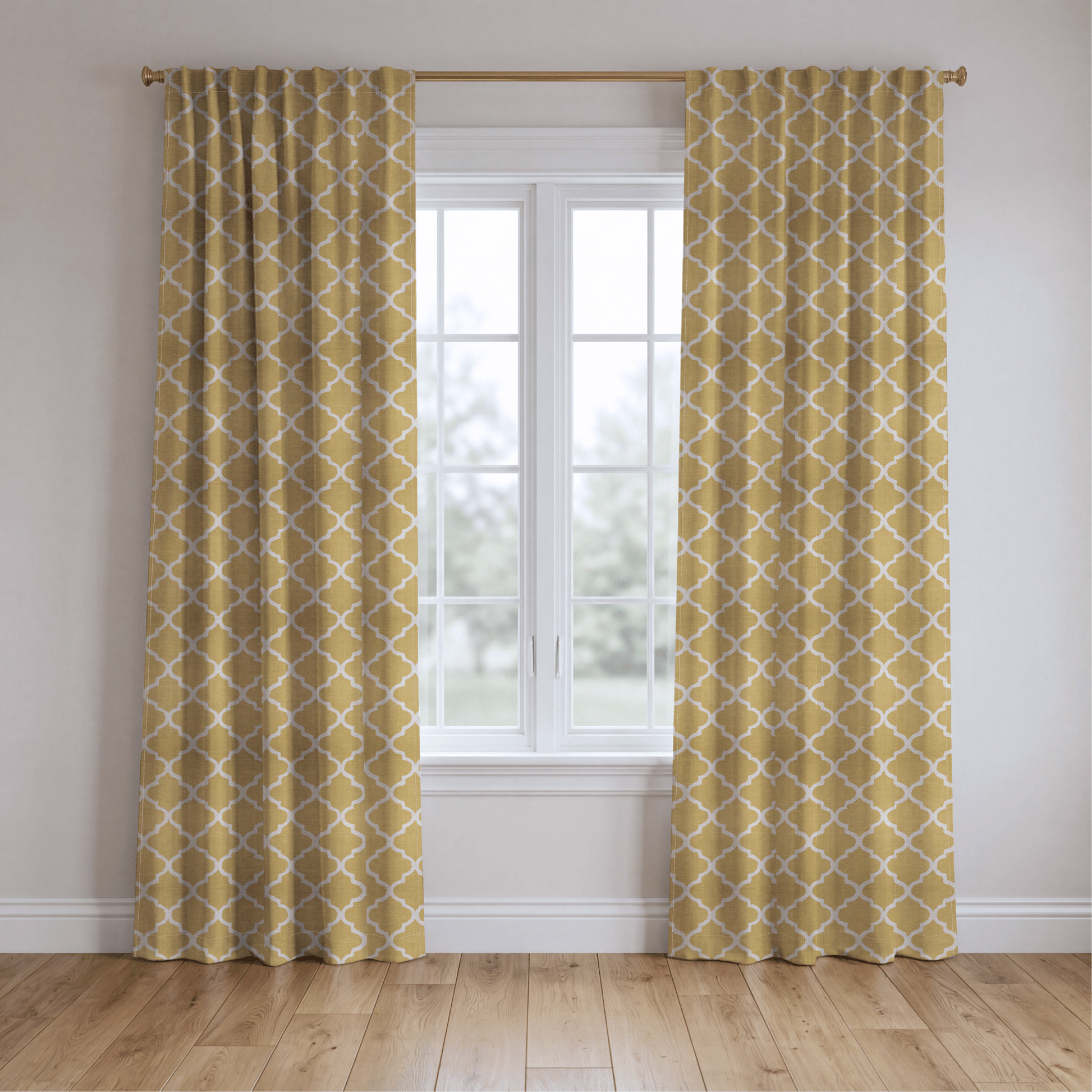 Honey Lattice - Drapery - Lemon Park