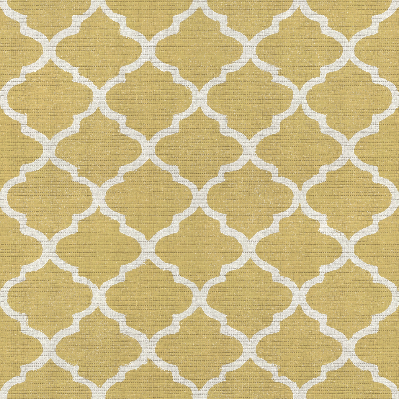 Honey Lattice Faux Grasscloth Wallpaper - Lemon Park