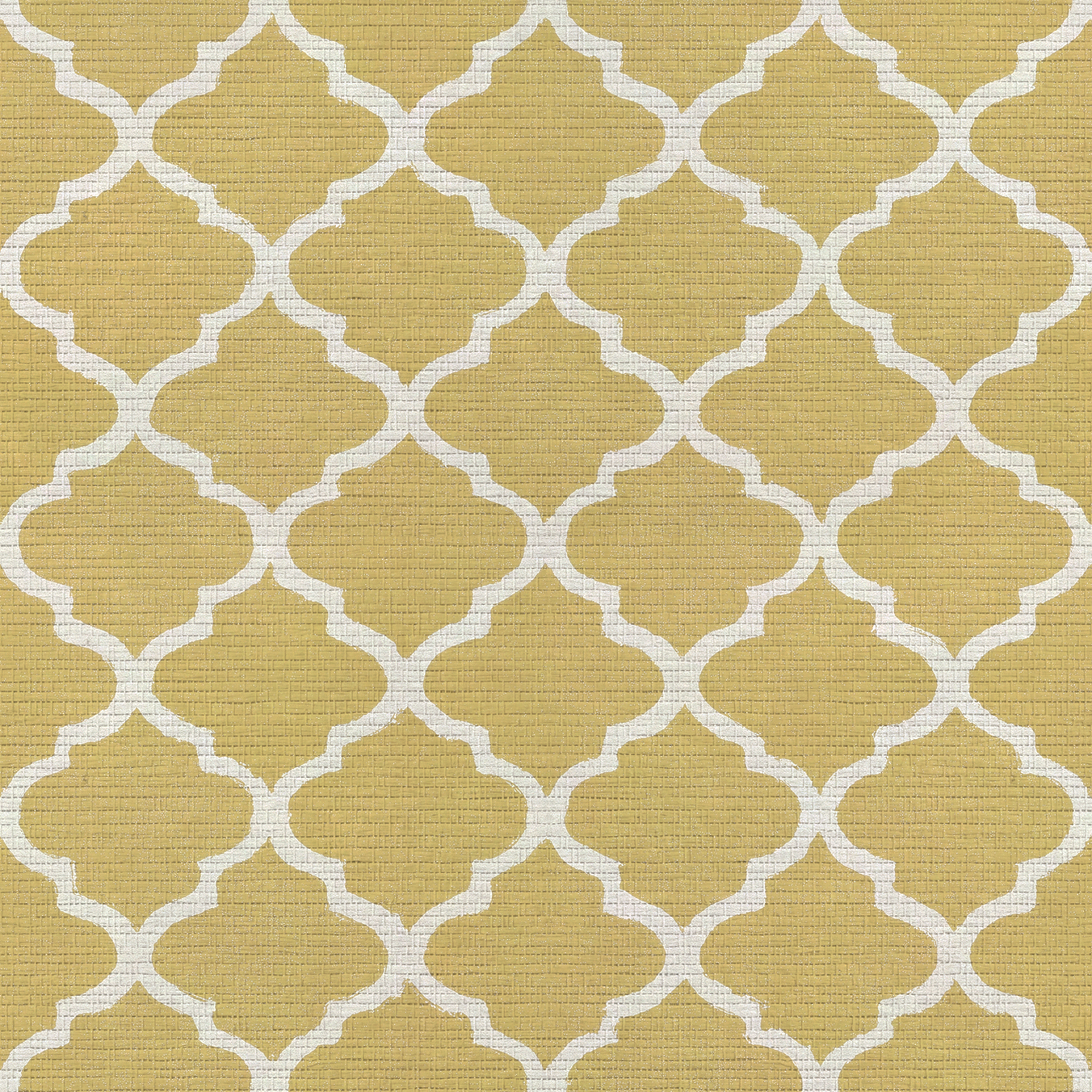 Honey Lattice Faux Grasscloth Wallpaper