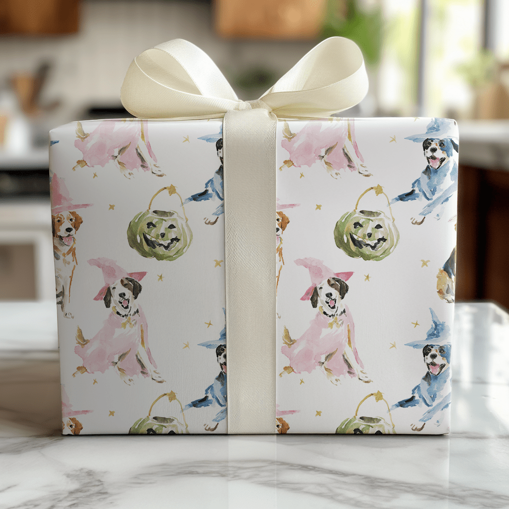 Howl - o - Ween - Wrapping Paper - Lemon Park