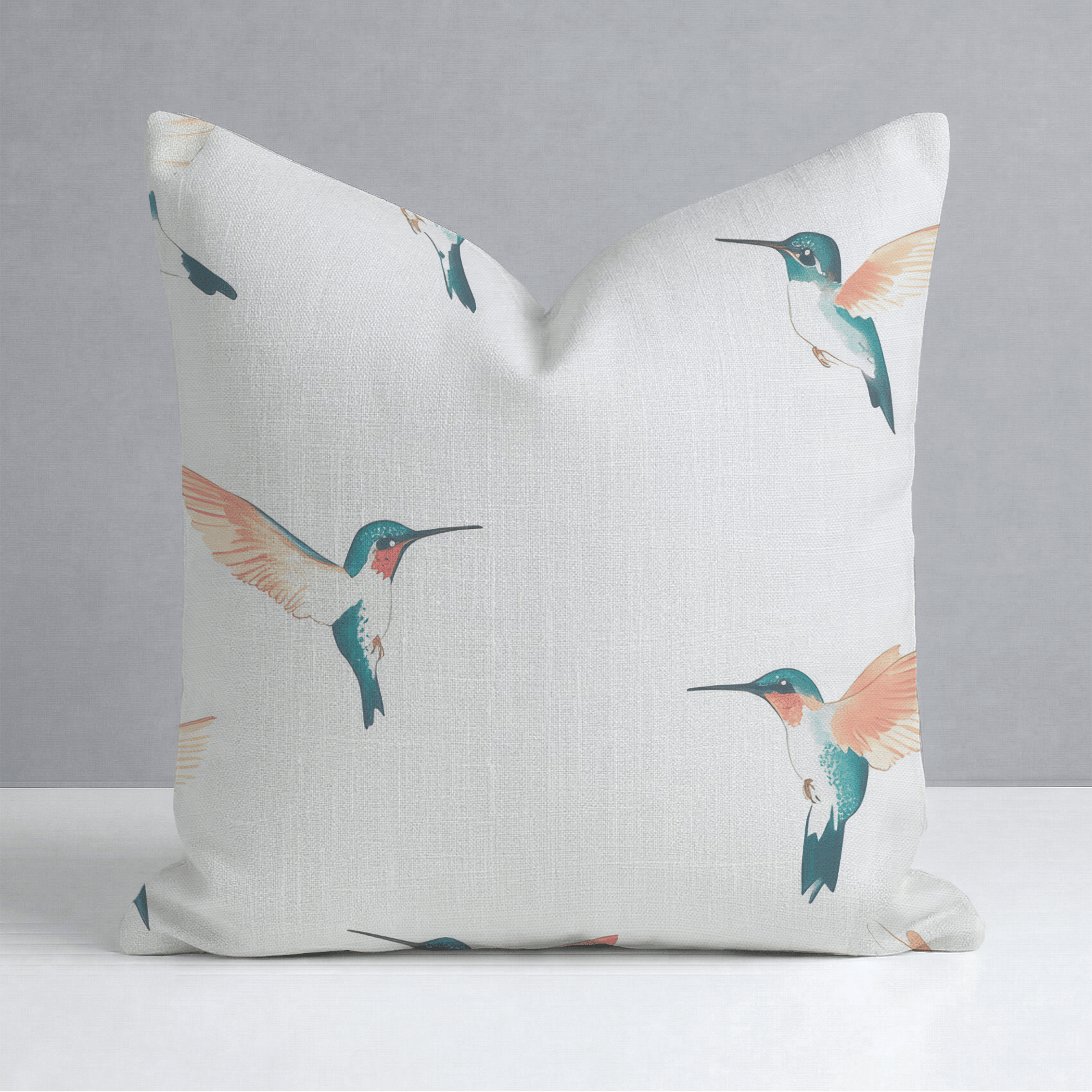 Hummingbirds Throw Pillow - Lemon Park