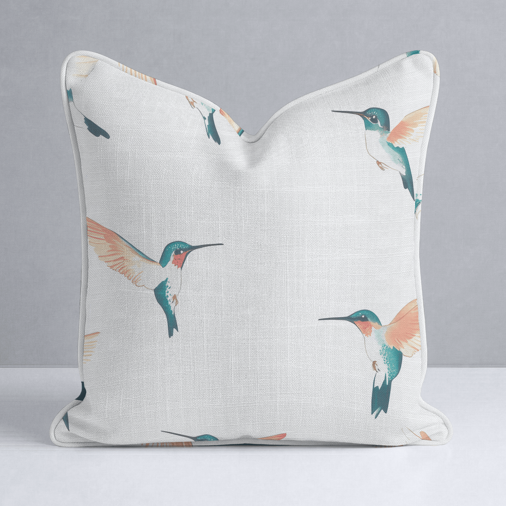 Hummingbirds Throw Pillow - Lemon Park