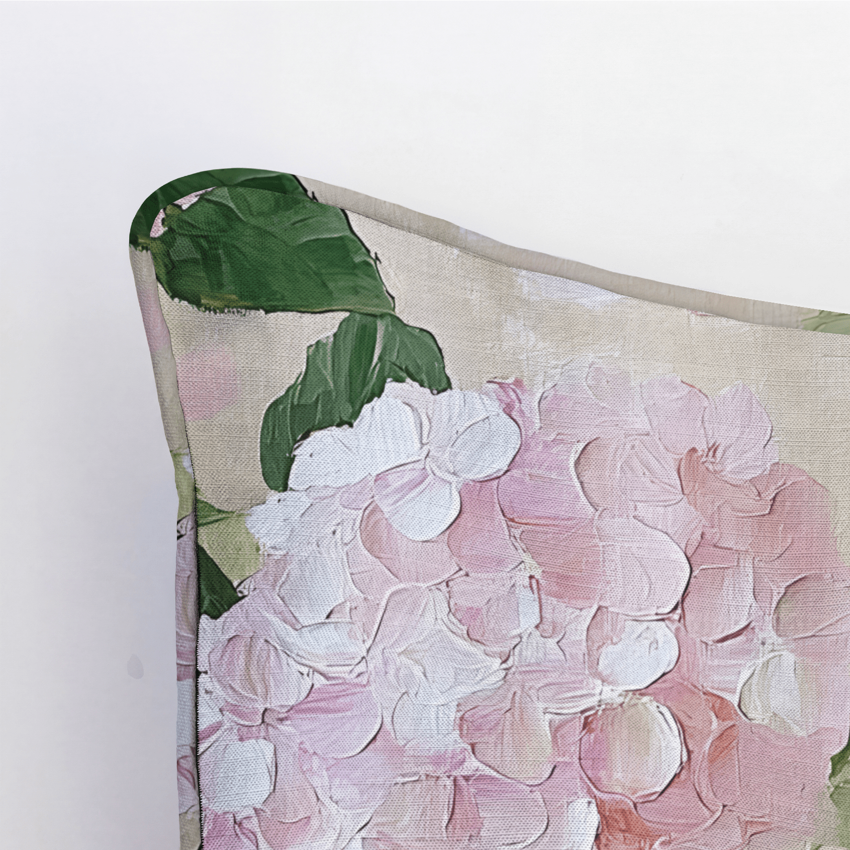 Hydrangea Haven Throw Pillow - Lemon Park