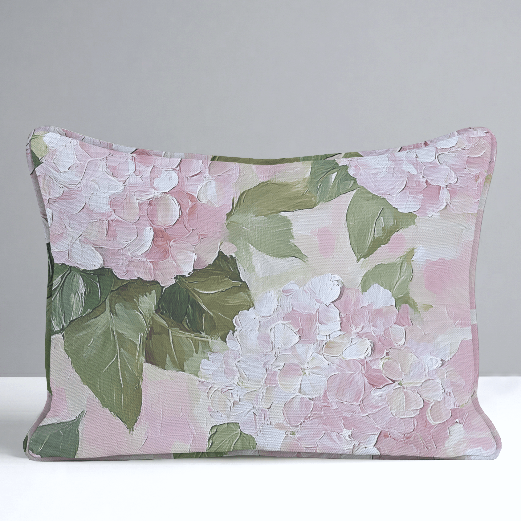 Hydrangea Haven Throw Pillow - Lemon Park