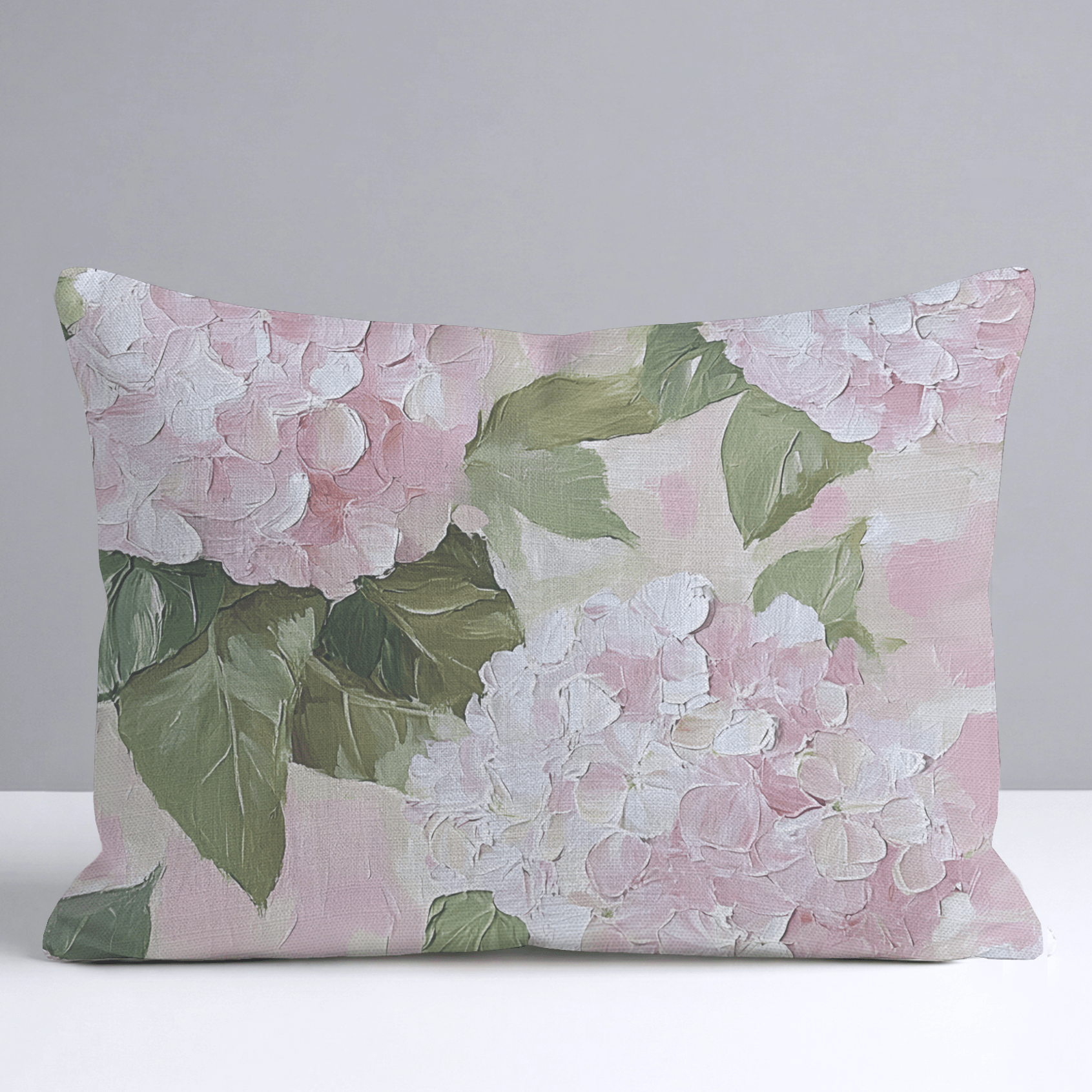 Hydrangea Haven Throw Pillow - Lemon Park
