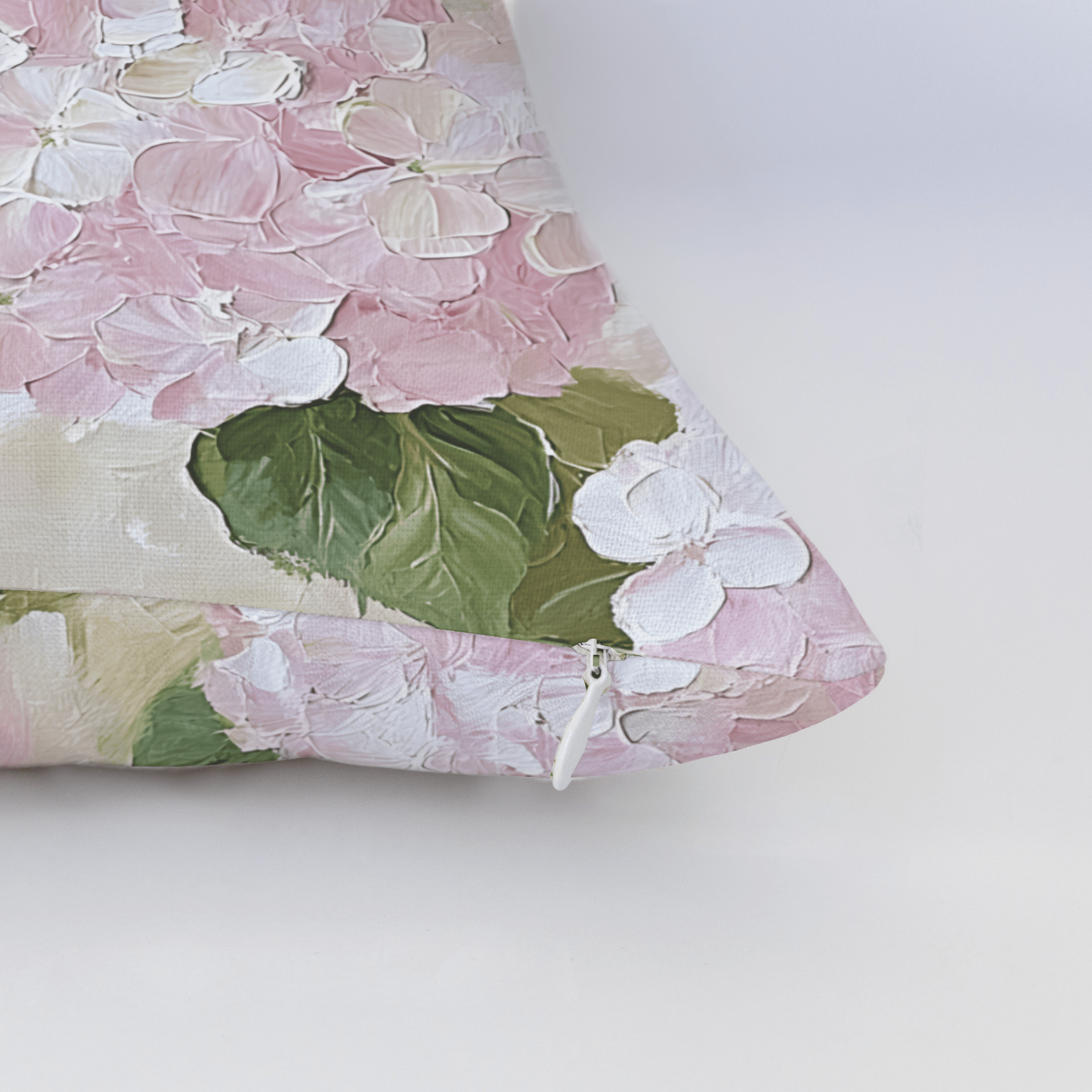 Hydrangea Haven Throw Pillow - Lemon Park