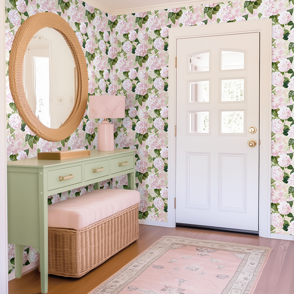 Hydrangea Haven Wallpaper - Lemon Park