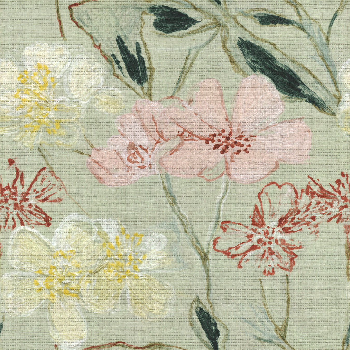 Imogen Faux Grasscloth Wallpaper