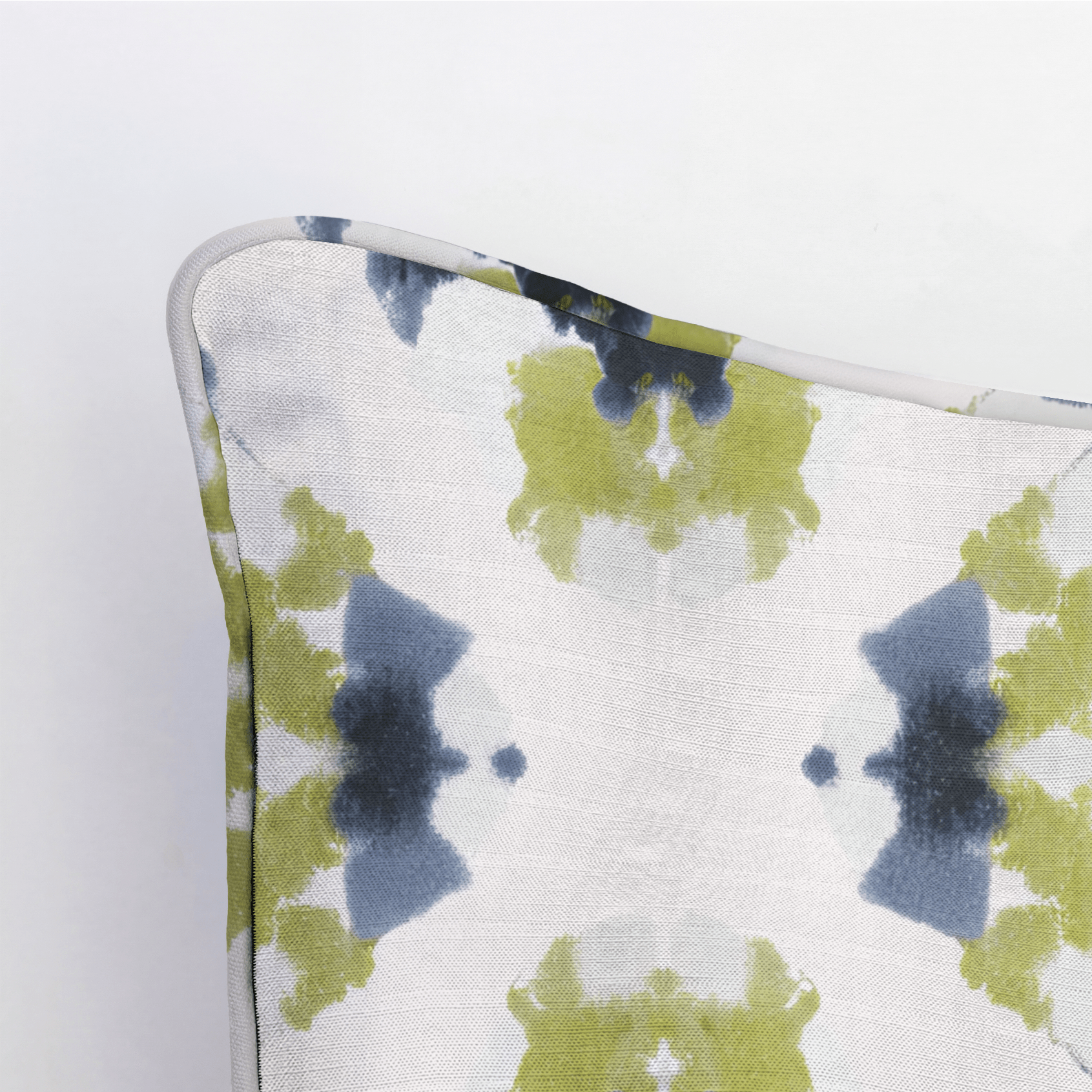Indigo Clover Throw Pillow - Lemon Park
